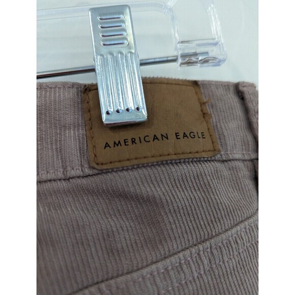 American Eagle 90s Straight Pants Plus Size 18 Mauve Corduroy - Picture 13 of 16